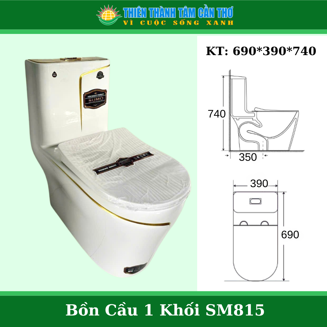 Bồn cầu 1 khối Sumo SM815